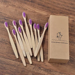 New design mixed color bamboo toothbrush Eco Friendly wooden Tooth Brush Soft bristle Tip Charcoal adults oral care toothbrush TIANTIAN LIFE Market Place