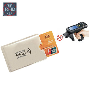 Anti Rfid Wallet Blocking Reader Lock Bank Card Holder Id Bank Card Case Protection Metal Credit NFC Holder Aluminium 6*9cm TIANTIAN LIFE