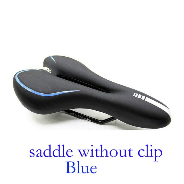 Mountain Bike Seat Suspension Bicycle Saddle Gel Leather Road Cycling Cushion Pad Seat TIANTIAN LIFE Market Place