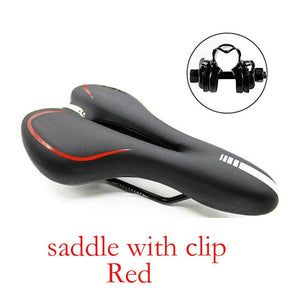 Mountain Bike Seat Suspension Bicycle Saddle Gel Leather Road Cycling Cushion Pad Seat TIANTIAN LIFE Market Place