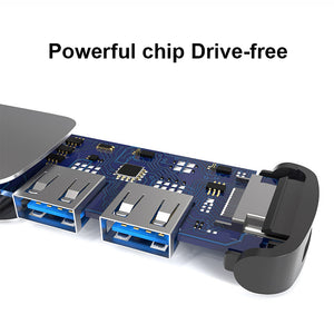4 In1 USB-C To HDMI Adapter 2x USB Type-C PD Hub for Macbook Pro Huawei P20 Pro Samsung Galaxy S9 Usb C Hub TIANTIAN LIFE