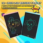 12 Inch LCD Writing Tablet Electronic Drawing Doodle Board Digital Colorful Handwriting Pad Gift for Kids and Adult Protect Eyes TIANTIAN LIFE