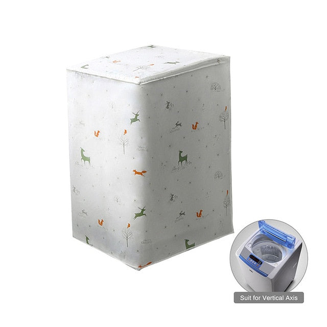 Drum Washing Machine Cover Dust Cover Clean Waterproof Dust Cover Front Loading Washing Machine Cover Household Goods TIANTIAN LIFE