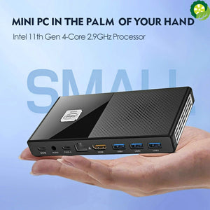 POCKET PC-M6 11th Gen Intel Mini PC N5105 2.9GHz DDR4 2933MHz NVMe Windows 11 Office Computer 2500M LAN HDMI2.0 4K@60Hz WiFi6 BT5.2 TIANTIAN LIFE Market Place